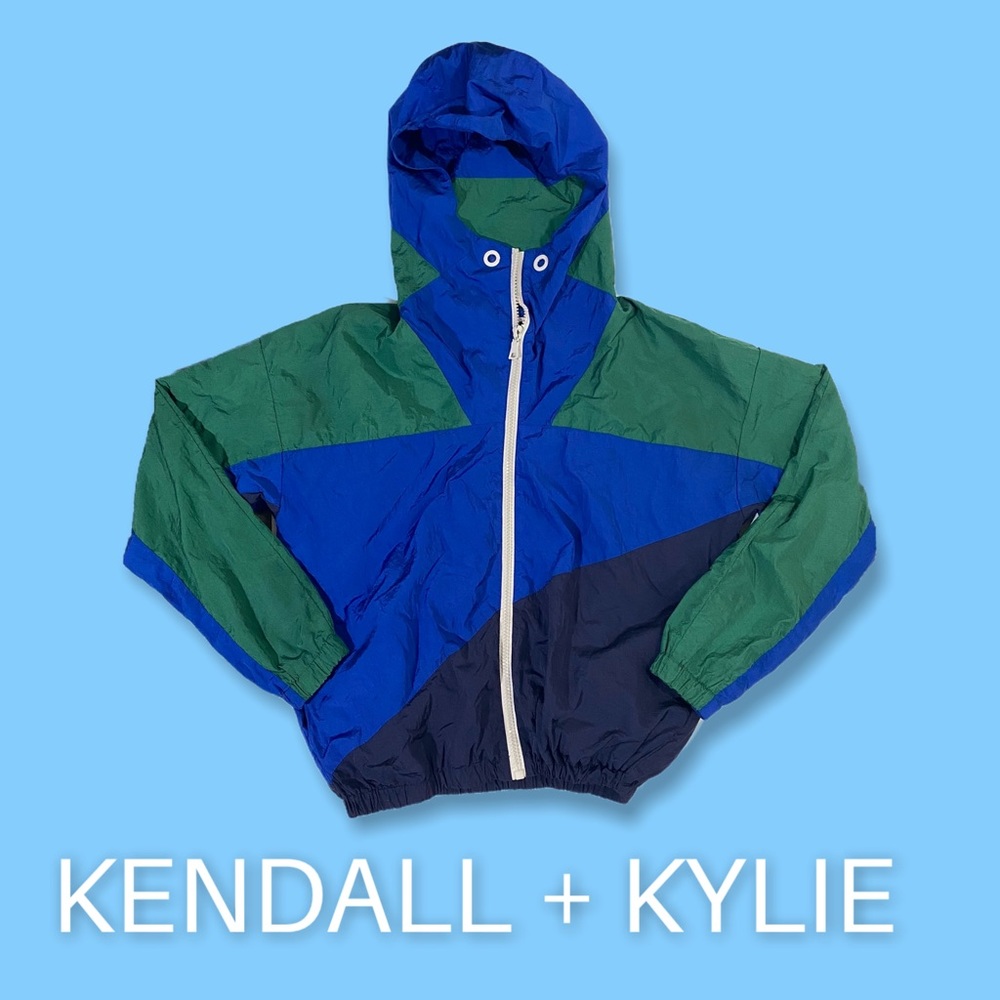 KENDALL + KYLIE Color-block windbreaker